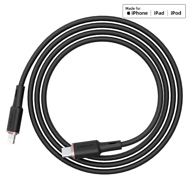 ACEFAST C2-01 USB-C to Lightning zinc alloy silicone charging data cable