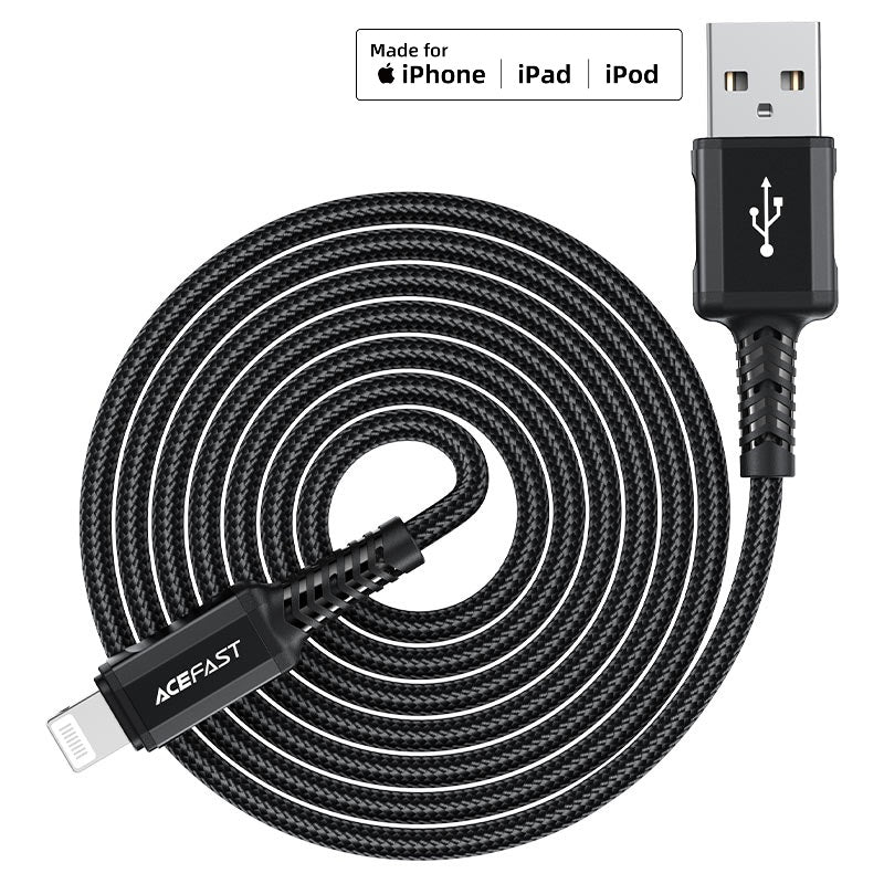 ACEFAST C4-02 USB-A to Lightning aluminum alloy charging data cable
