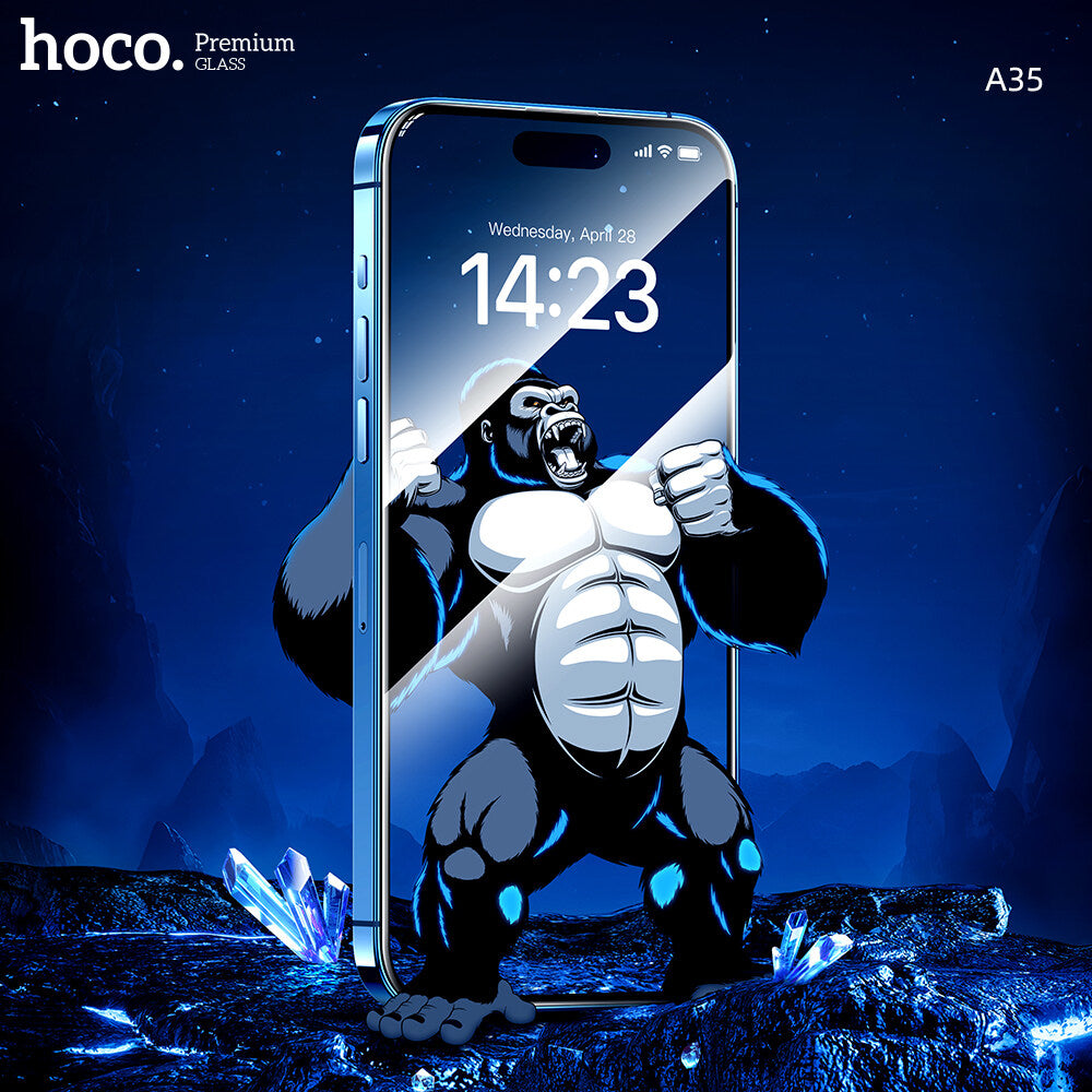 HOCO Corning original screen large arc edge tempered glass for iPhone15(A35)