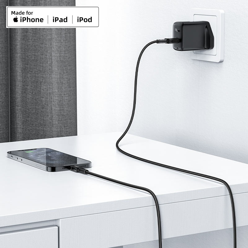 ACEFAST C4-02 USB-A to Lightning aluminum alloy charging data cable