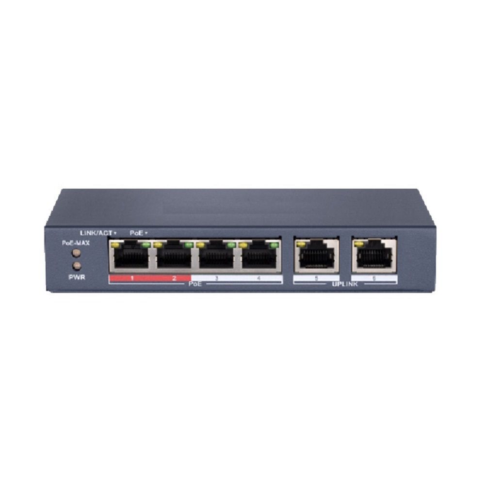 DS-S604P Switch PoE (4 PoE + 2Uplink)