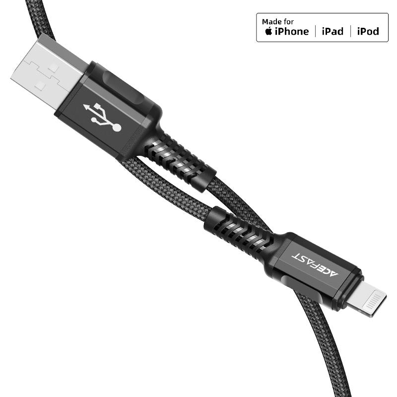 ACEFAST C1-02 USB-A to Lightning aluminum alloy charging data cable