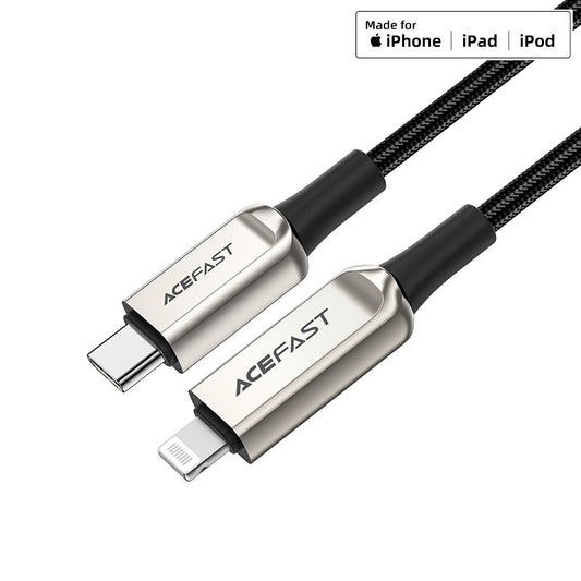 ACEFAST C6-01 USB-C to Lightning zinc alloy digital display braided charging data cable