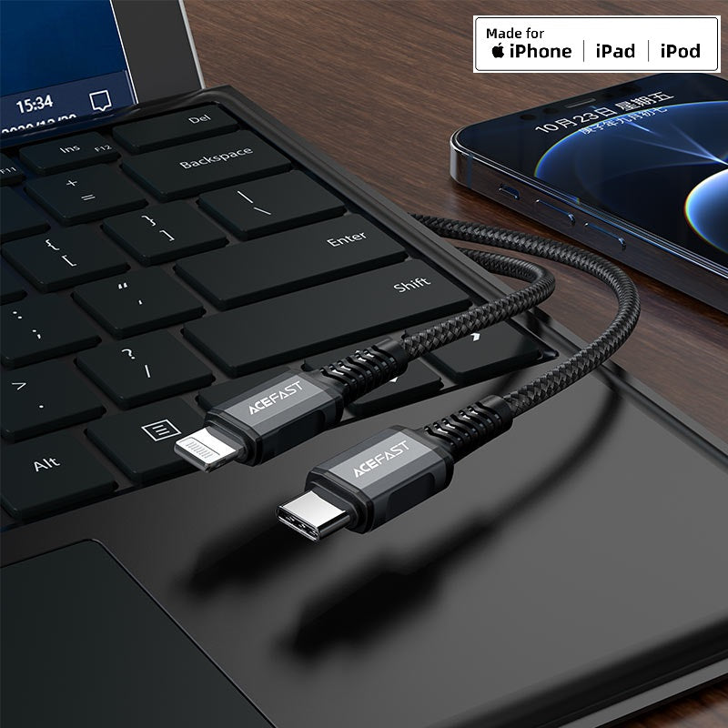 ACEFAST C1-01 USB-C to Lightning aluminum alloy charging data cable