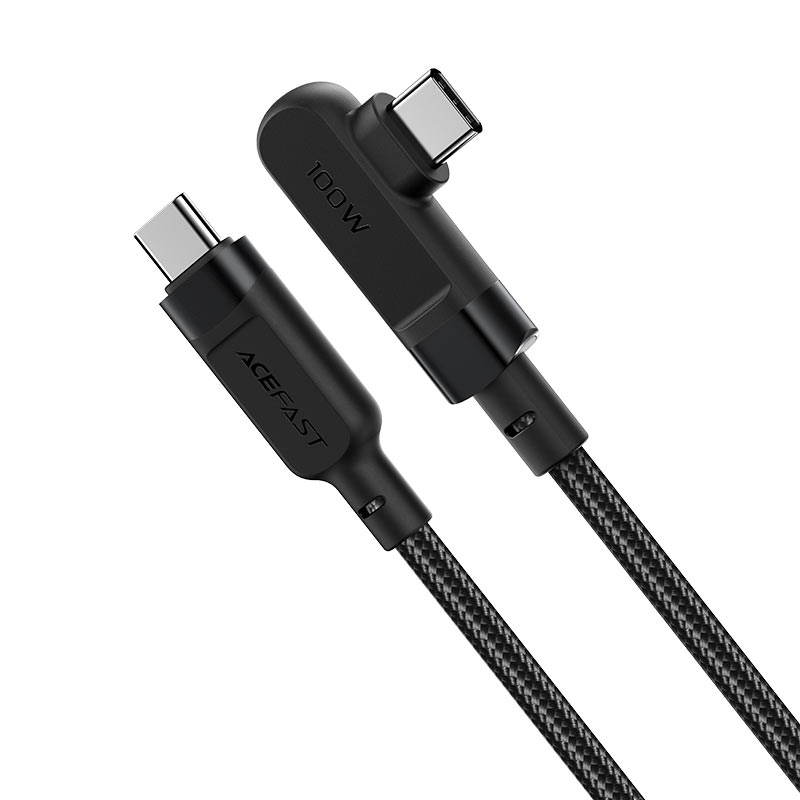 ACEFAST C5-03 USB-C to USB-C 100W right angled aluminum alloy charging data cable