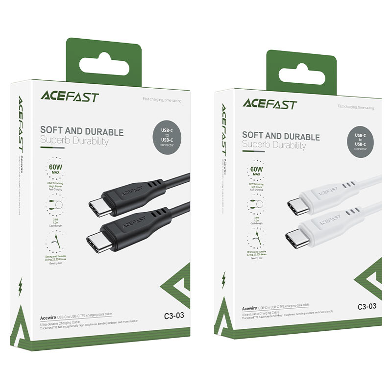 ACEFAST C3-03 USB-C to USB-C TPE charging data cable