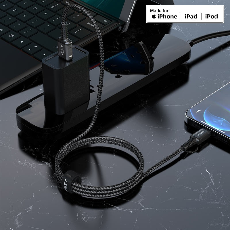 ACEFAST C1-02 USB-A to Lightning aluminum alloy charging data cable