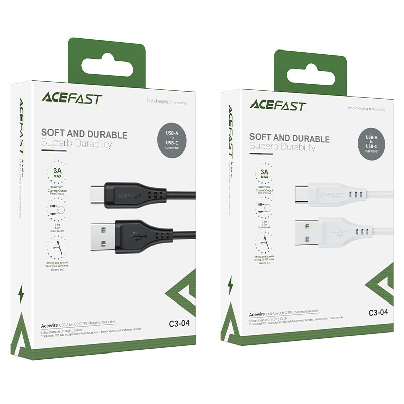 ACEFAST C3-04 USB-A to USB-C TPE charging data cable