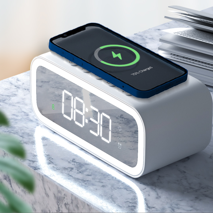 Wiwu Wi-W015 2 in 1 wireless charger& alarm