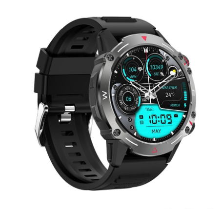 XO J7 AMOLED Screen Square Star Magnetic Round Smart Sports Talking Watch