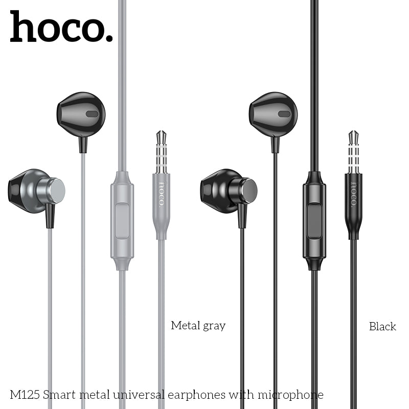 Hoco M125 Smart metal universal earphones with microphone